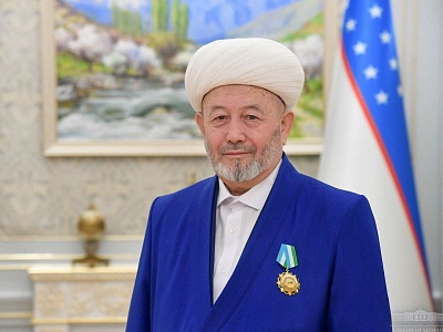 Поздравление главе Управления мусульман Узбекистана Алимову Усмонхону