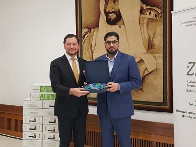  محي الدينوف يجتمع بسعادة الدكتور محمد أحمد جابر سفير دولة الإمارات بموسكو